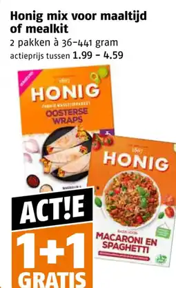 Poiesz Honig mix voor maaltijd of mealkit aanbieding