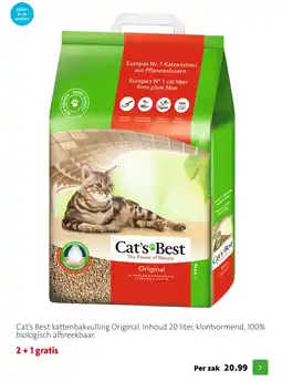 Intratuin Cat's Best kattenbakvulling Original aanbieding