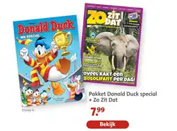 Bruna Pakket Donald Duck special + Zo Zit Dat aanbieding