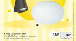 Karwei hilips plafonnière Shan aanbieding