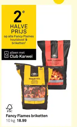 Karwei Fancy Flames briketten aanbieding