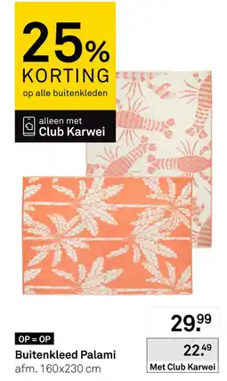 Karwei Buitenkleed Palami aanbieding