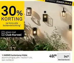 Karwei Karwei buitenlamp hidde aanbieding