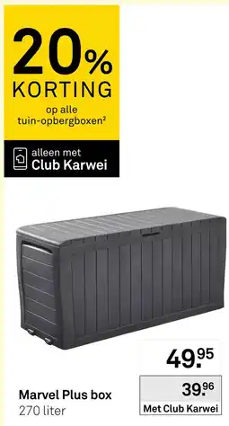 Karwei Marvel Plus box aanbieding