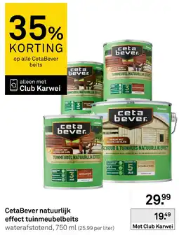 Karwei CetaBever natuurlijk effect tuinmeubelbeits aanbieding