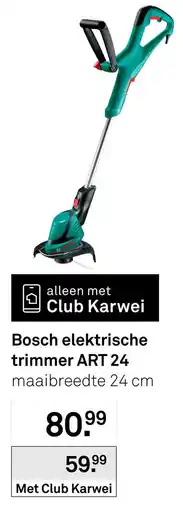 Karwei Bosch elektrische trimmer ART 24 aanbieding