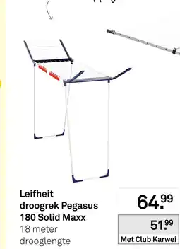 Karwei Leifheit droogrek Pegasus 180 Solid Maxx aanbieding