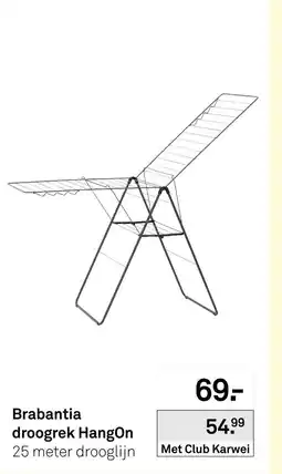 Karwei Brabantia droogrek HangOn aanbieding