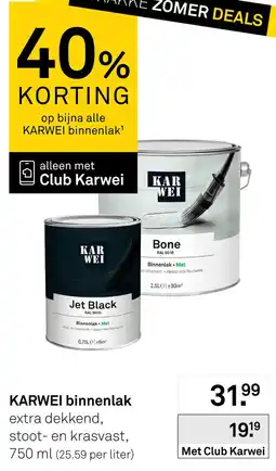 Karwei Karwei binnenlak aanbieding