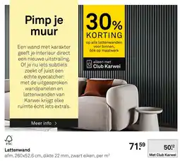 Karwei Lattenwand aanbieding