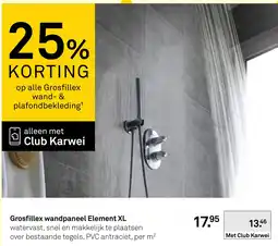 Karwei Grosfillex wandpaneel Element XL aanbieding