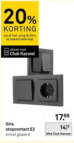 Karwei Gira stopcontact E2 aanbieding
