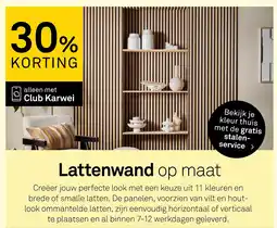 Karwei Lattenwand op maat aanbieding
