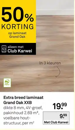 Karwei Extra breed laminaat grand oak xxb aanbieding