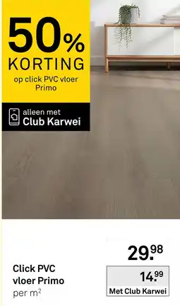 Karwei Click PVC vloer Primo aanbieding