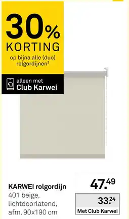 Karwei Karwei rolgordijn aanbieding