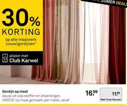Karwei Gordijn op maat aanbieding