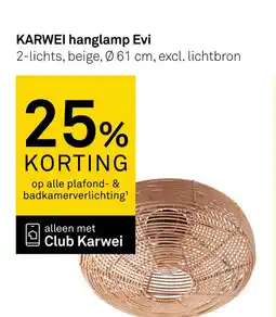 Karwei Karwei hanglamp evi aanbieding