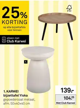 Karwei Karwei bijzettafel Yiska aanbieding