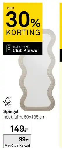 Karwei Spiegel aanbieding