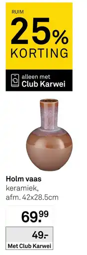 Karwei Holm vaas aanbieding