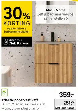 Karwei Atlantic onderkast Raff aanbieding