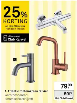 Karwei Atlantic fonteinkraan Olivier aanbieding