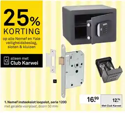 Karwei Nemef insteekslot loopslot, serie 1200 aanbieding