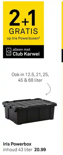 Karwei Iris Powerbox aanbieding