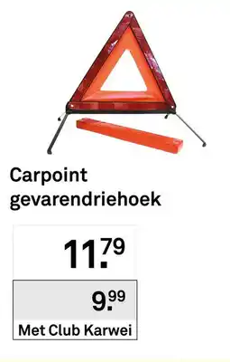 Karwei Carpoint gevarendriehoek aanbieding