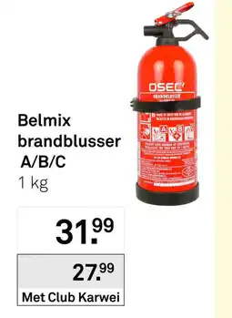 Karwei Belmix brandblusser A/B/C aanbieding