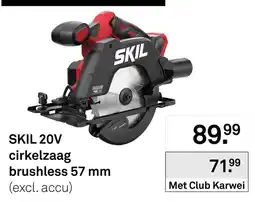 Karwei Skil 20v cirkelzaag brushless 57 mm aanbieding