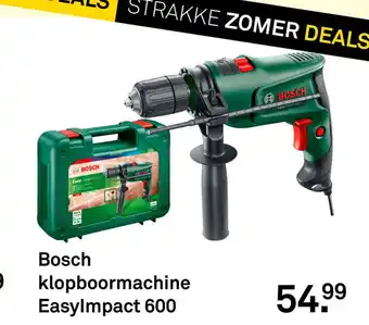 Karwei Bosch klopboormachine EasyImpact 600 aanbieding