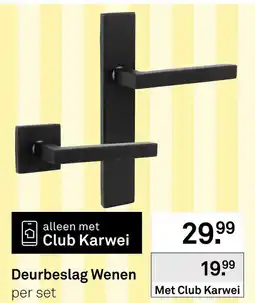 Karwei Deurbeslag Wenen aanbieding
