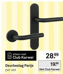 Karwei Deurbeslag Parijs aanbieding