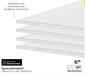Karwei Gyproc plafondplaat² aanbieding