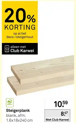 Karwei Steigerplank aanbieding