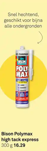 Karwei Bison Polymax high tack express aanbieding