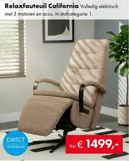 Woonsquare Relaxfauteuil California aanbieding