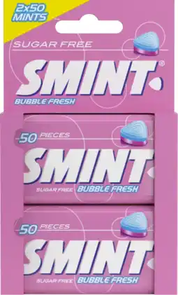 Albert Heijn Smint Bubble fresh 2-pack aanbieding