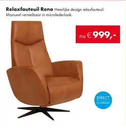 Woonsquare Relaxfauteuil Reno aanbieding