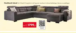 Woonsquare Hoekbank Island aanbieding