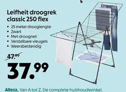 AllesZ Leifheity Droogrek Classic 250 flex aanbieding