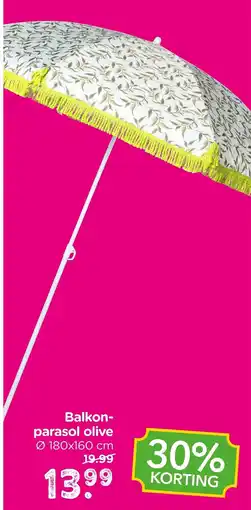 Xenos Balkon parasol olive aanbieding