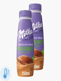 Flink Milka Hazelnut Chocolademelk 250ml 2x aanbieding