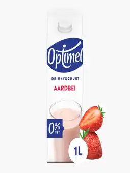 Flink Optimel Drinkyoghurt aardbei aanbieding
