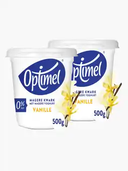 Flink Optimel Magere kwark vanille 500g 2x aanbieding
