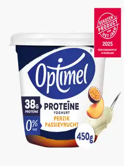 Flink Optimel Proteïne yoghurt perzik passievrucht aanbieding