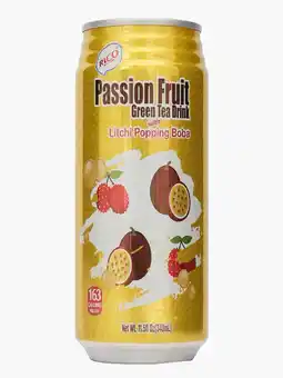 Flink Green Tea Drink Passion Fruit & Boba aanbieding