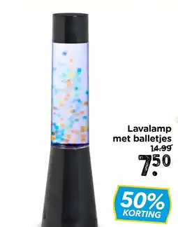 Xenos Lavalamp met balletjes aanbieding
